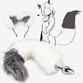 Cat Tail Butt Plug With Ear Headband